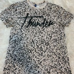 black and white tshirt